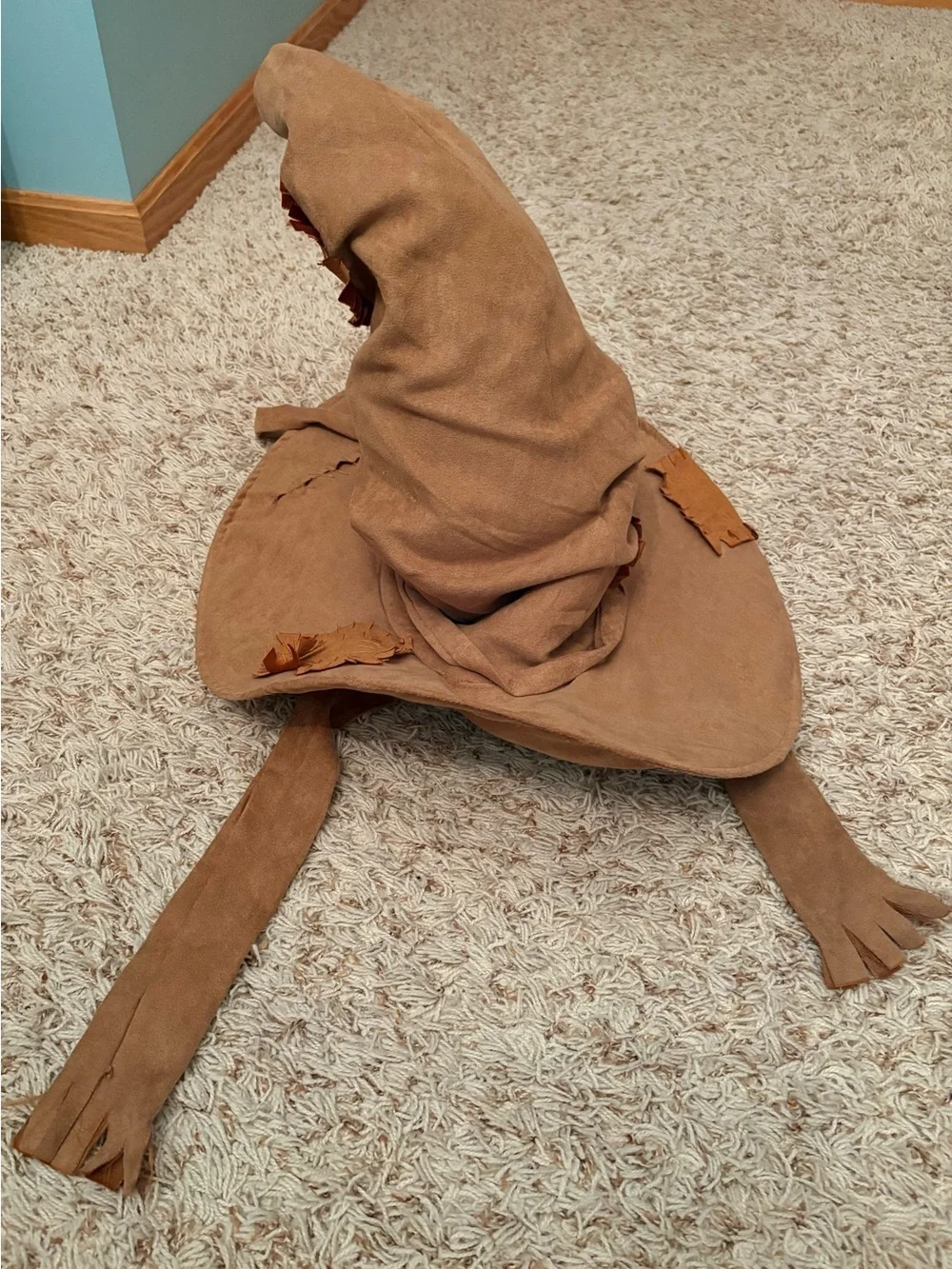 Kids Brown Wizard/Scarecrow Costume Hat